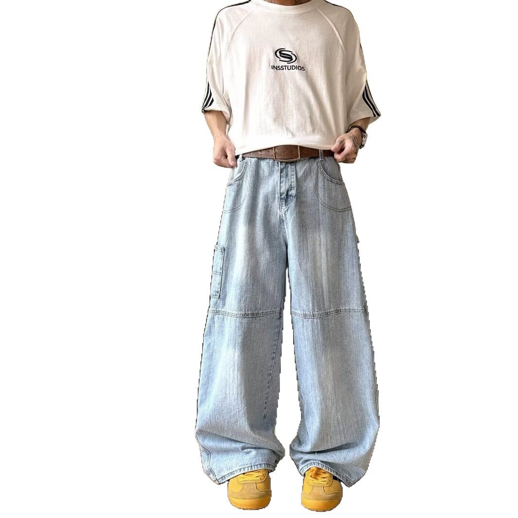 Casual Wide Leg Straight Leg Micro Flared Pants