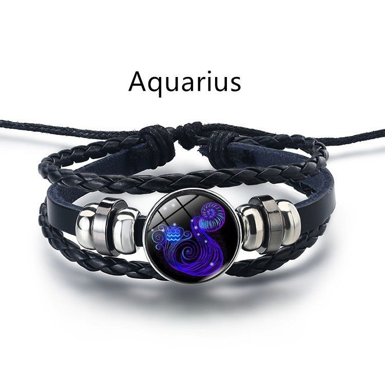 Harajuku Retro Twelve Constellation Bracelet