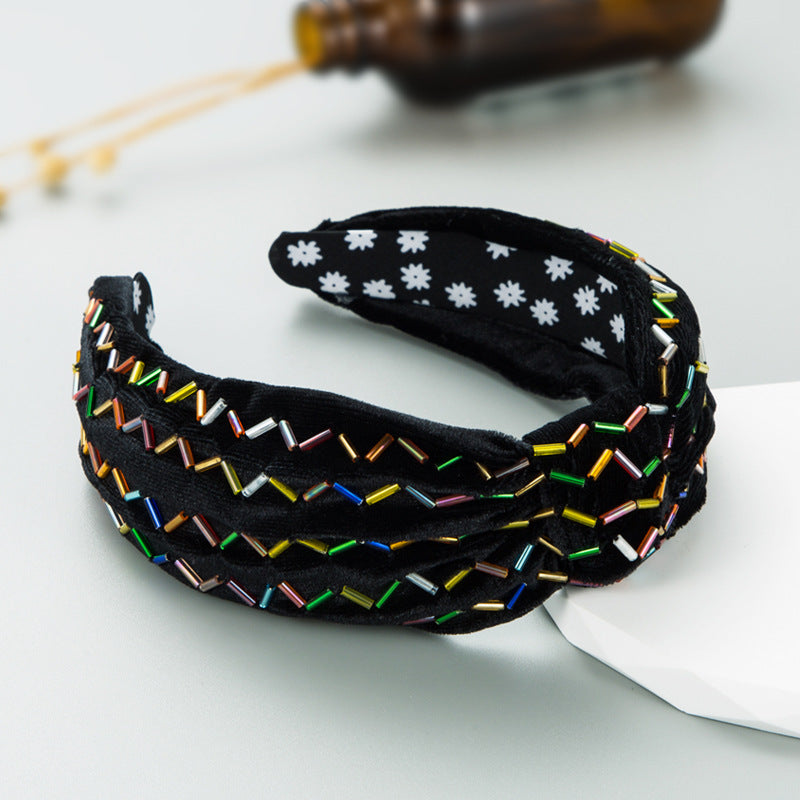 Headband ZA - Retro Flannel Knotted Hairpin