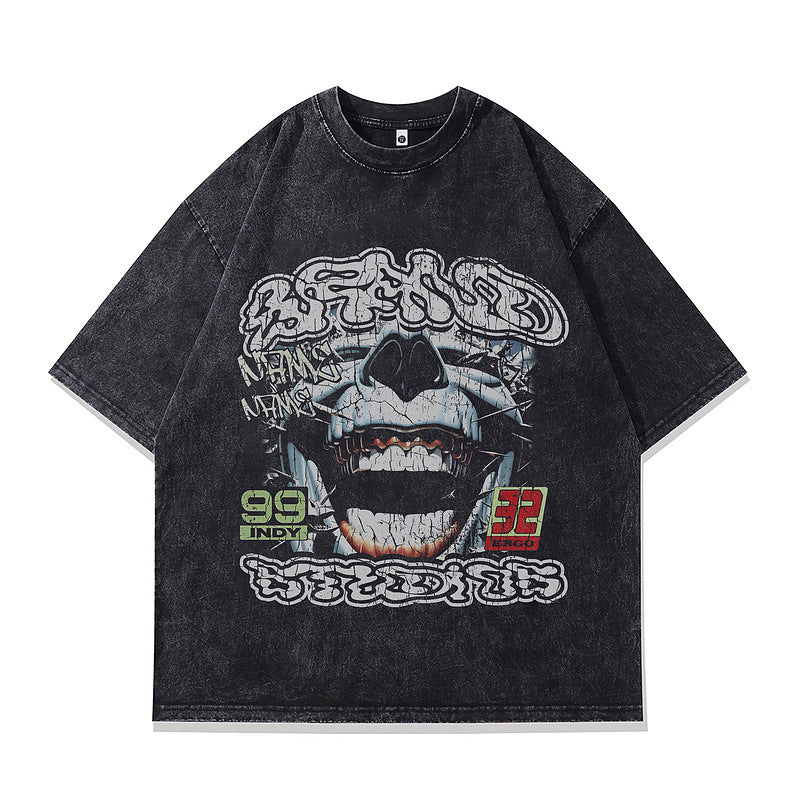 Harajuku Style Oversized Hip Hop Print T-Shirt