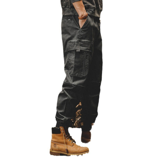 Harajuku Style Retro Heavyweight Work Pants for Men