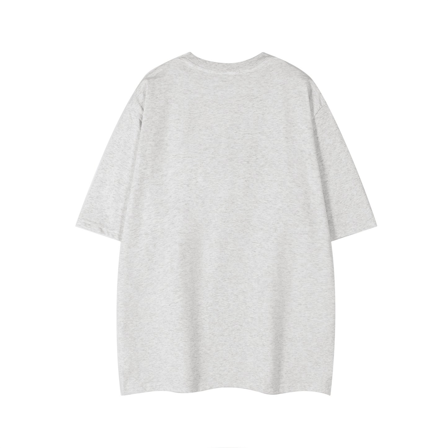Cute Cat Letter Print Short Sleeve T-Shirt Unisex Retro Loose Casual Half Sleeve Tee Couple Top