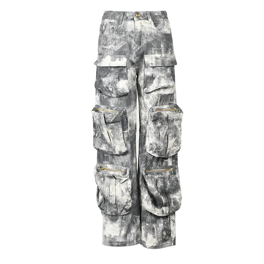 Women's High Waist Camouflage Cargo Pants - Harajuku Style