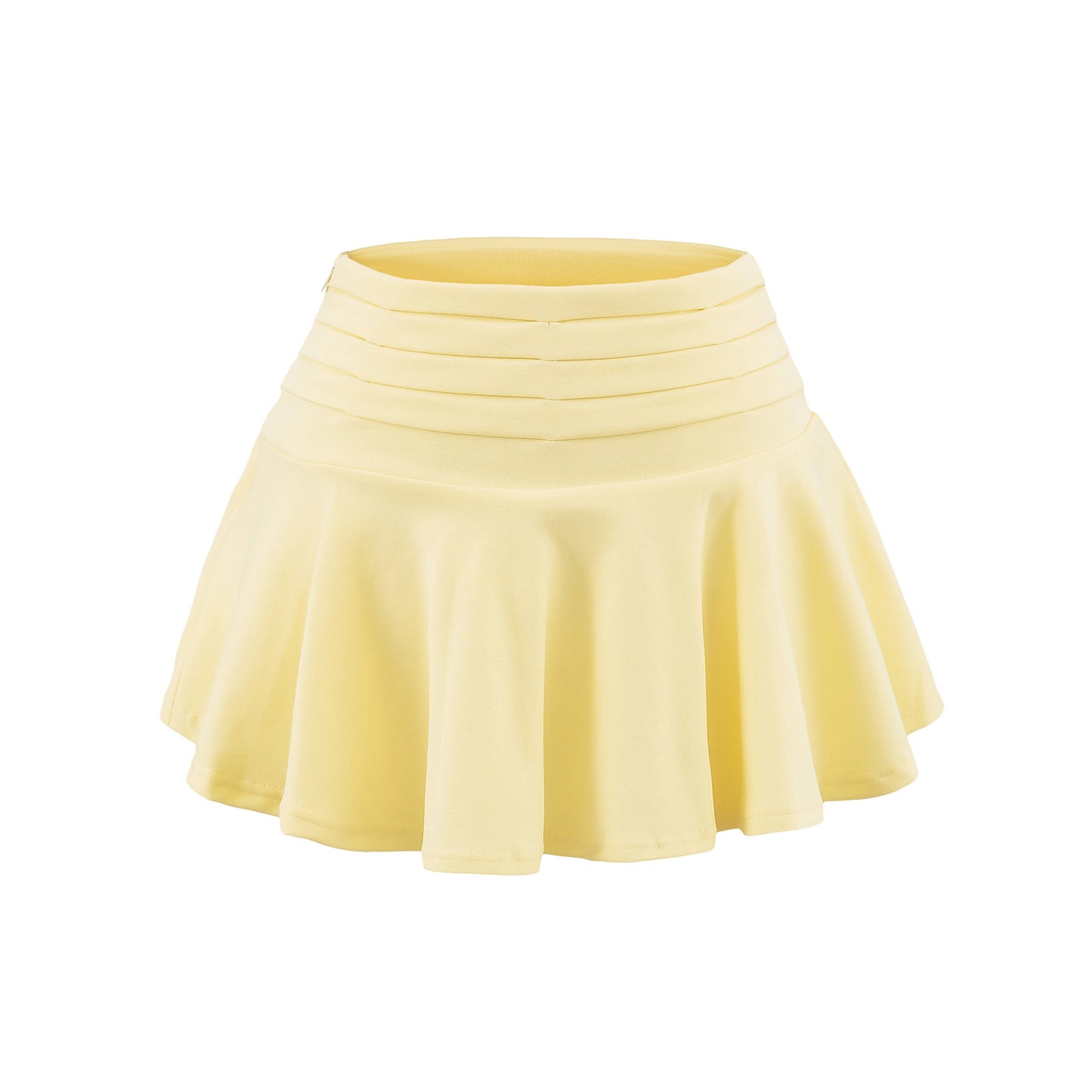 Multi-layered Pleated A-line Skirt