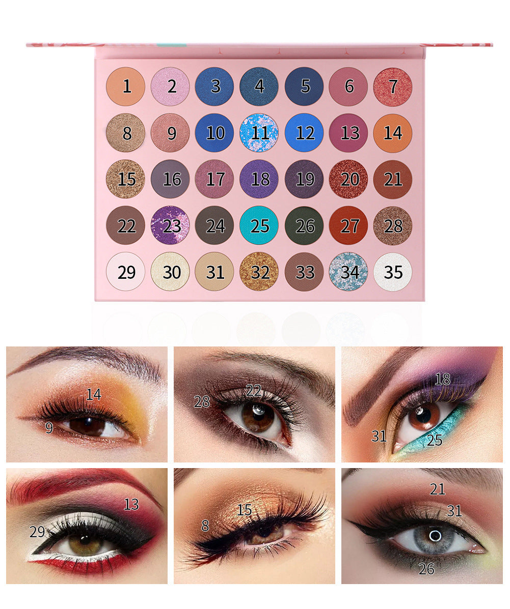 35-Color Multi-Purpose Eye Shadow Makeup Disk