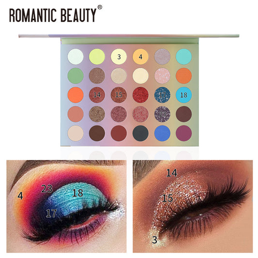 30 Color Pearlescent Matte Eye Shadow Palette