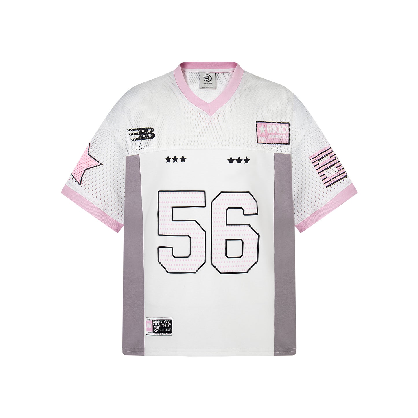 Unisex Letter & Number Print V-Neck Sports Jersey