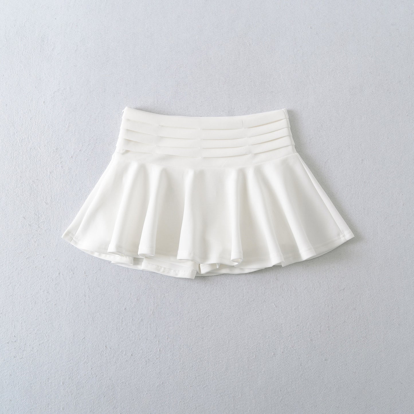 Multi-layered Pleated A-line Skirt