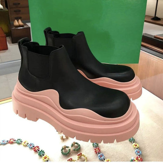 Harajuku Style Mid-Calf  Boots for Women