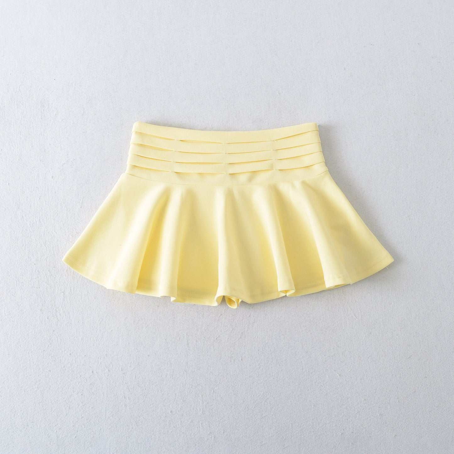 Multi-layered Pleated A-line Skirt