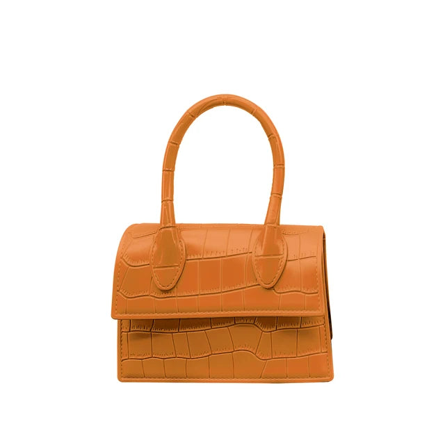 Harajuku Crocodile Pattern PVC Mini Crossbody Bag