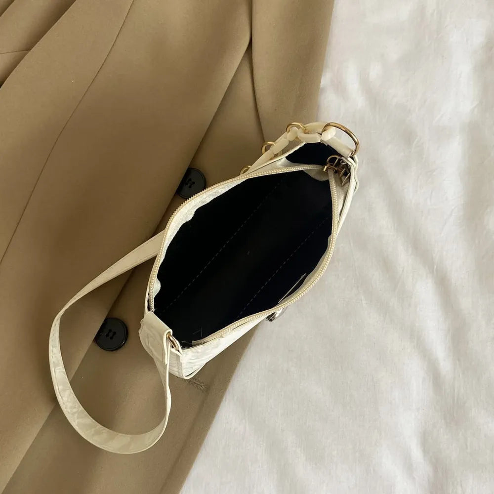 Playful Bow PU Leather Shoulder Bag