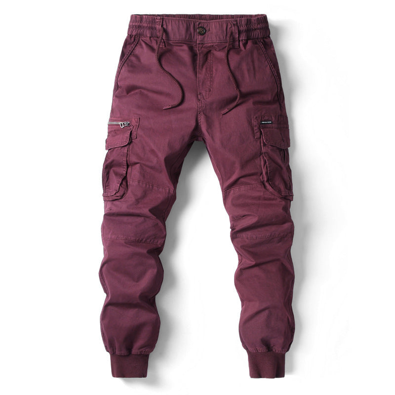 Harajuku Style Elastic Cuff Pants for Men - Plus Size Casual Trousers
