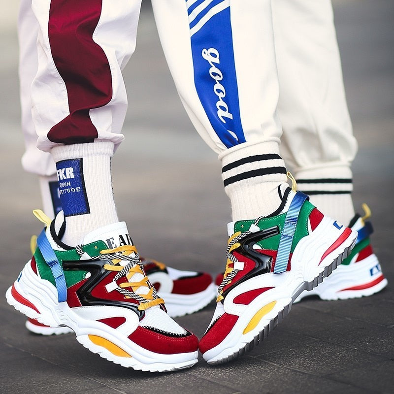 Harajuku Style Breathable Casual Sneakers for Men