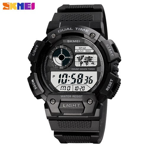 Luminous Digital Military Sports Watch - Waterproof & Stylish