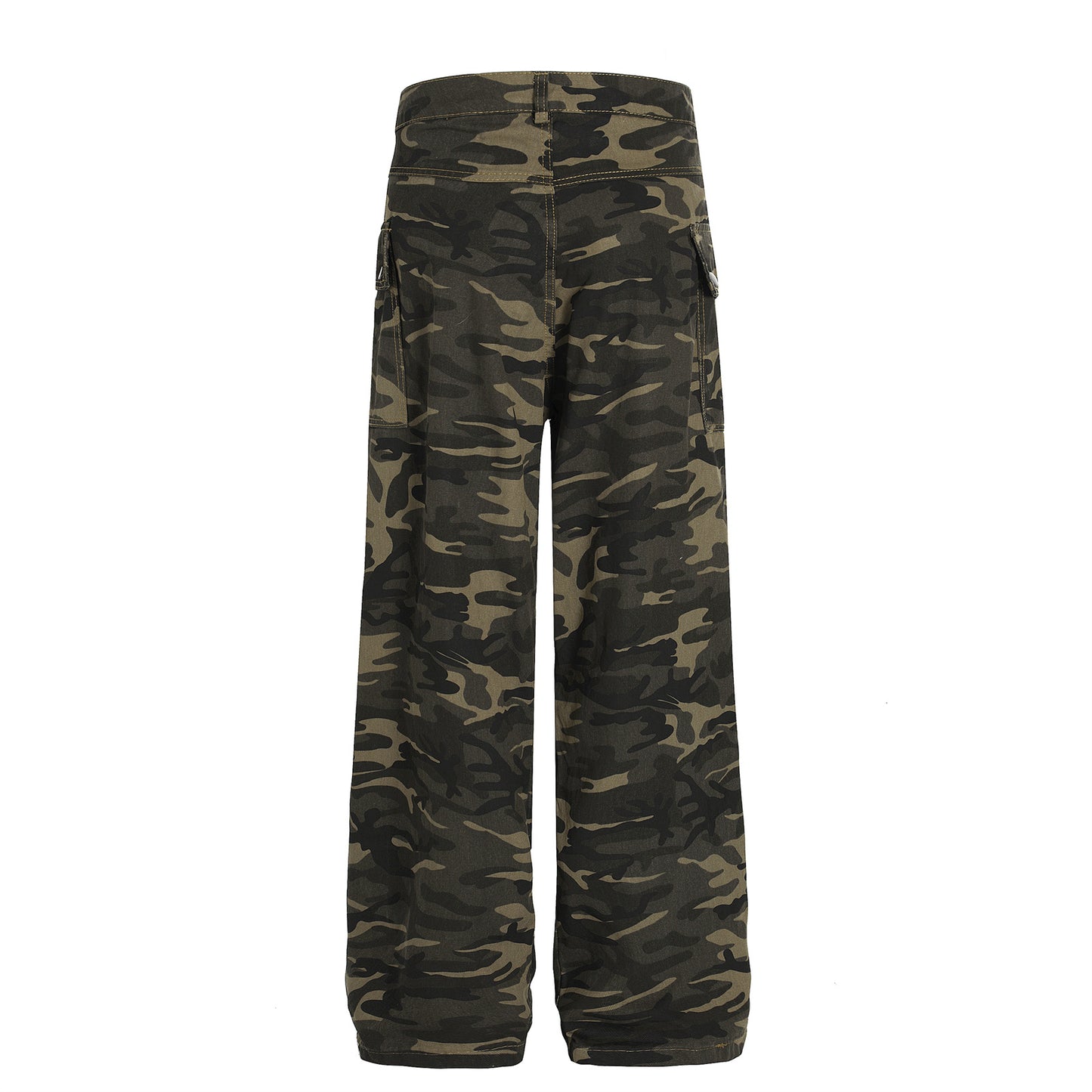 Camouflage Straight Leg Work Pants - Harajuku Street Style