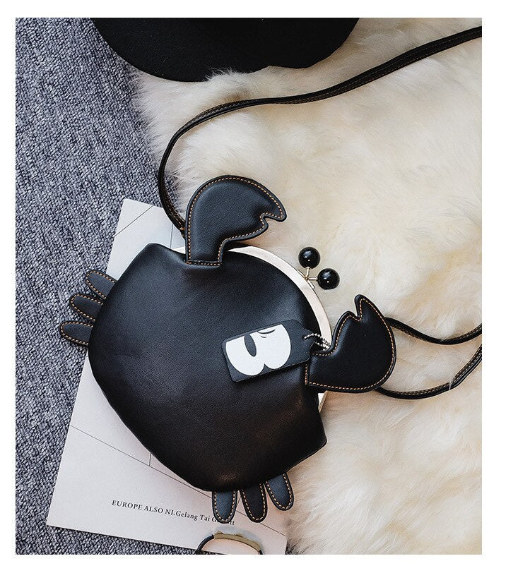 Playful Crab-Shaped Handbag for Girls