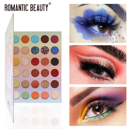 30 Color Pearlescent Matte Eye Shadow Palette