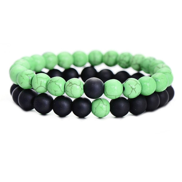 Couples Yin Yang Distance Bracelets - 2Pcs Set