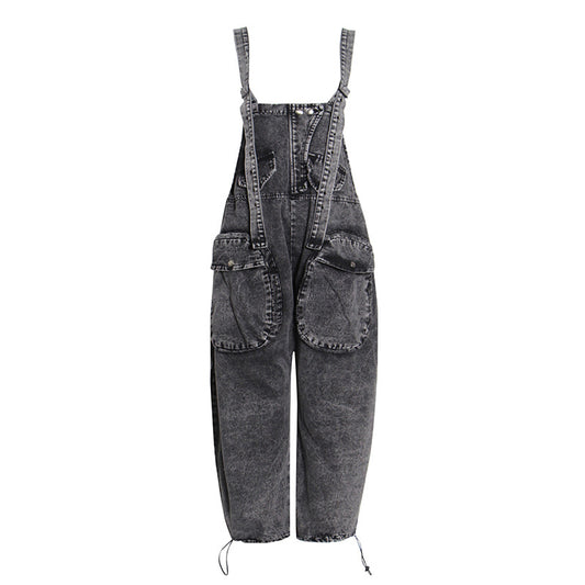 Trendy One-Piece Jeans - Loose Large Pocket Overalls