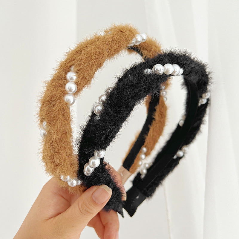 Mink Hair Hoop Women's Headband F007