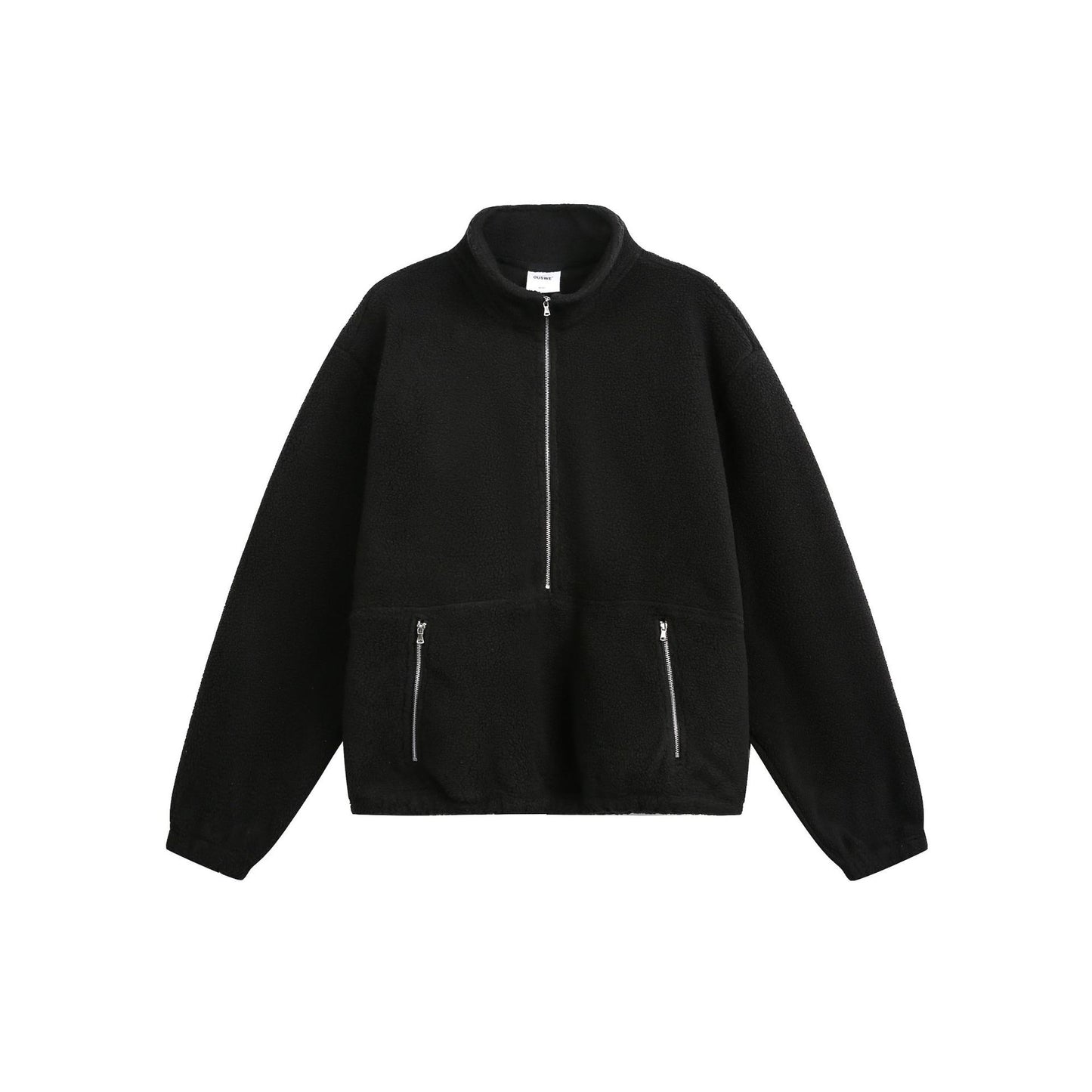 Half Zip Loose Hoodie for Unisex Casual Wear