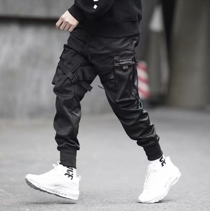 Harajuku Style Multi-Pocket Casual Loose Fit Pants