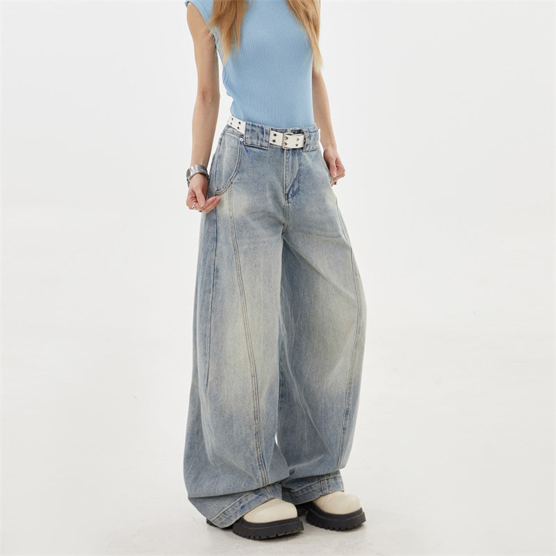 Irregular Deconstruction Design Jeans