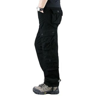 Men's Multi-Pocket Outdoor Work Pants - Sturdy Cotton Casuals