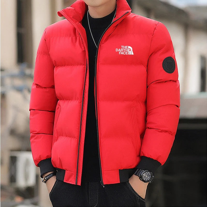 Men's Thickened Stand-Up Collar Zipper Jacket - Harajuku Style
