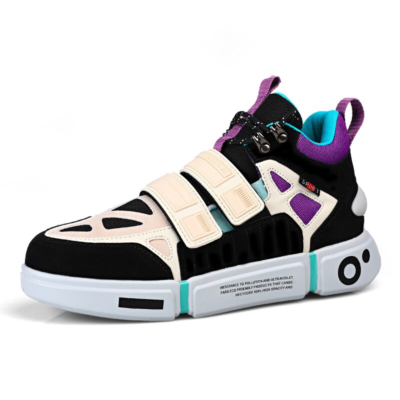Playful Harajuku Style Men’s Running Shoes - Lace Up Sport Shoes