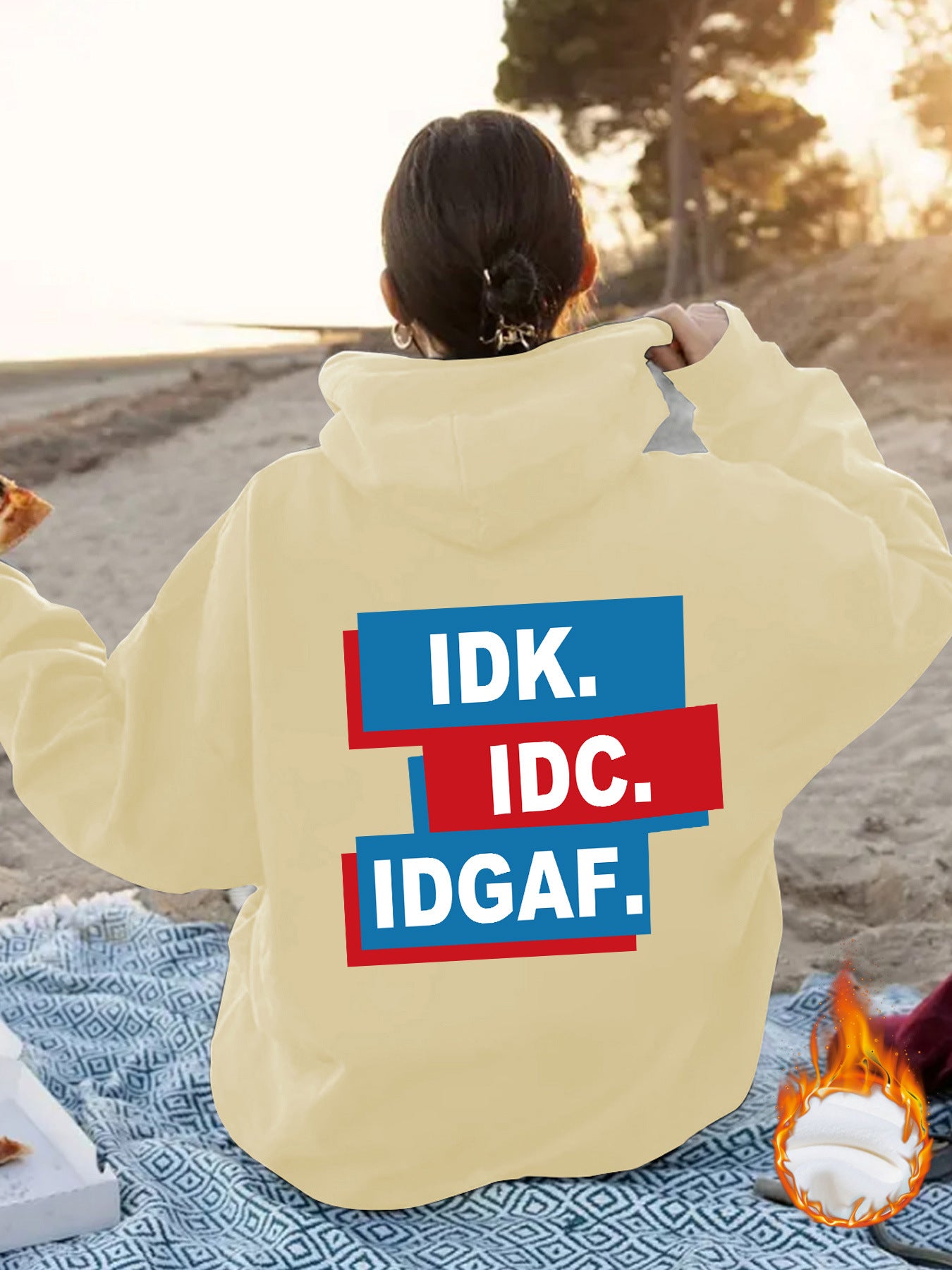 Top and Hoodie IDK.IDC.IDGAF