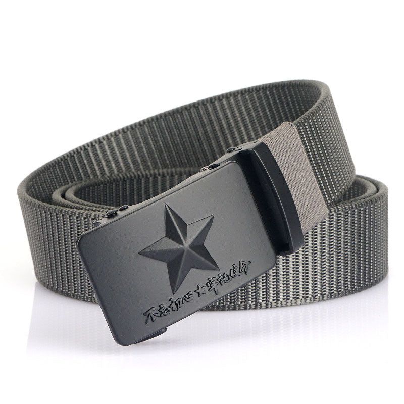 Harajuku Style Men's Adjustable Canvas Wide Belt