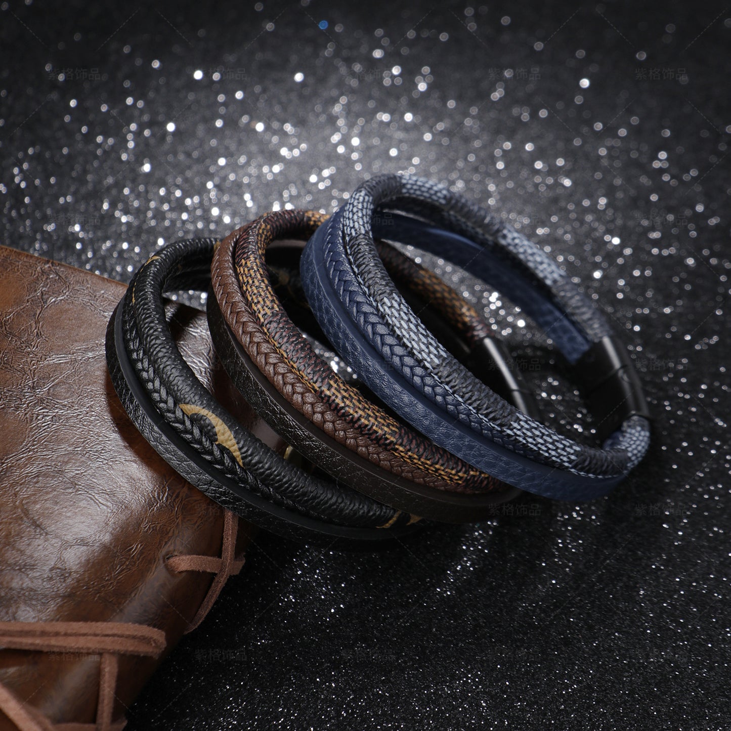 Retro Hand-Woven Leather Bracelet - Unisex Multi-Layer