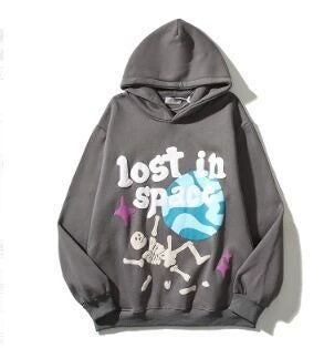 Harajuku Retro Graffiti Letter Print Hoodie