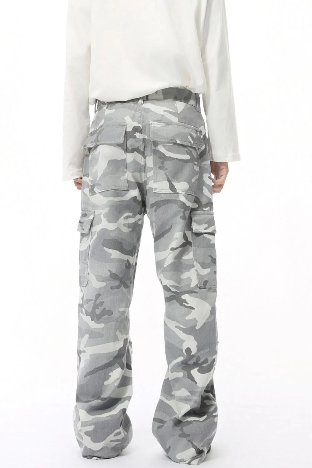 Harajuku Style Camouflage Cargo Jeans with Pockets