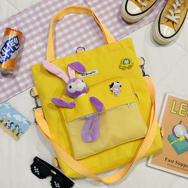 Bear Doll Multi-Purpose Canvas Bag – Harajuku Style