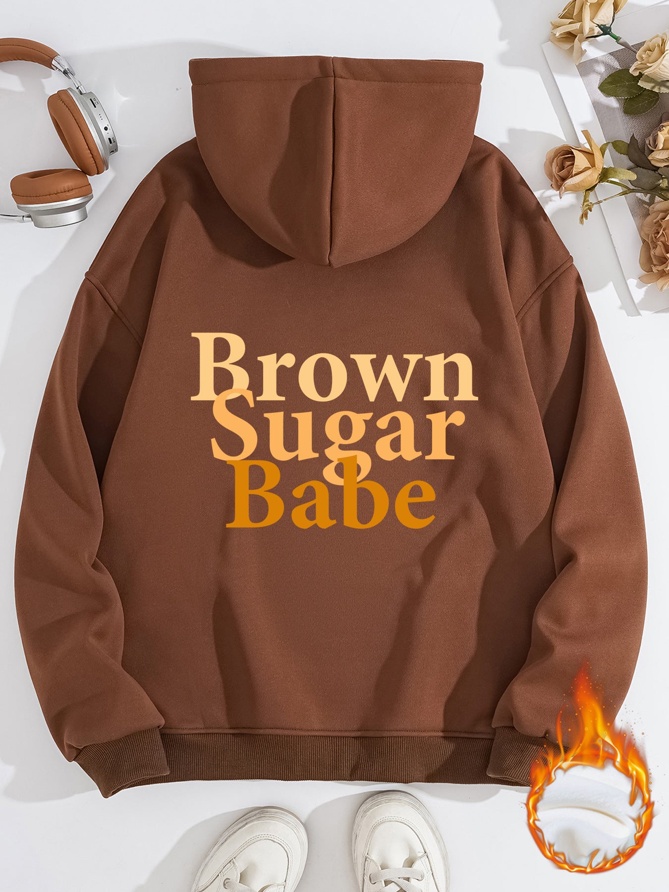 Brown Sugar Babe Thick Fleece Hoodie