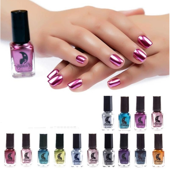 14 Color Metallic Mirror Nail Polish - Harajuku Style