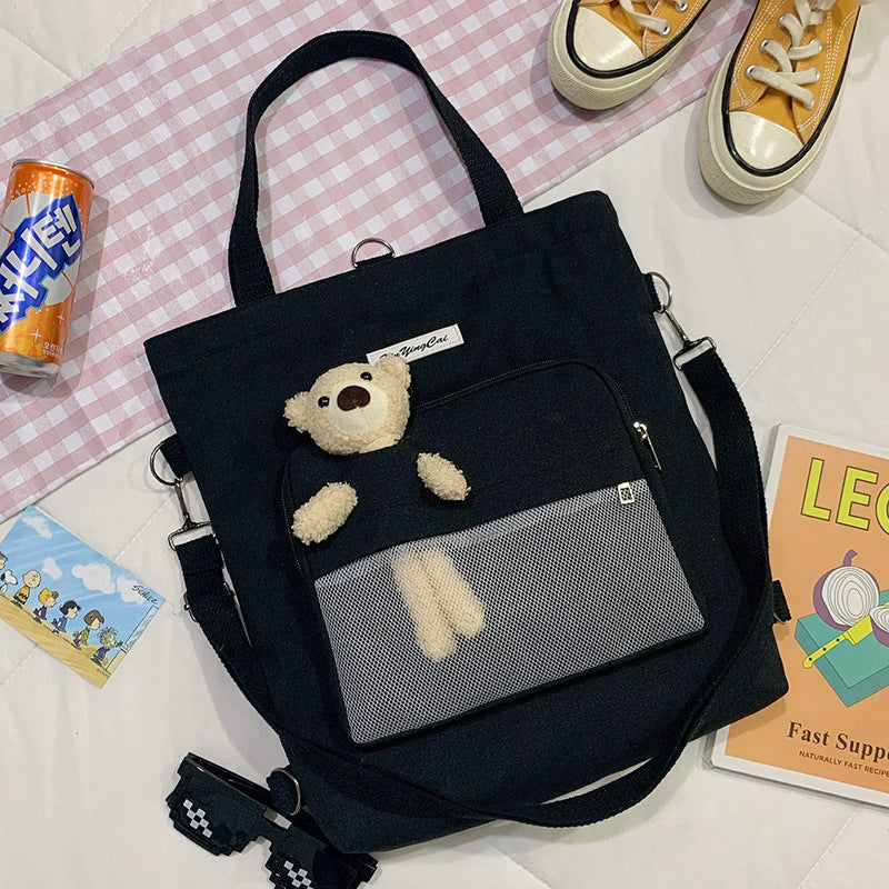 Bear Doll Multi-Purpose Canvas Bag – Harajuku Style