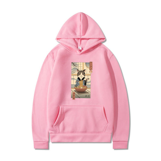Samurai Cat Harajuku Adventure Hoodie