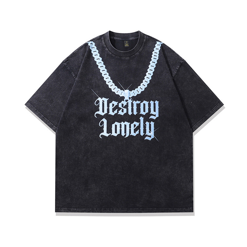 Harajuku Hip Hop Cat T-Shirt - Vintage Cotton Tee