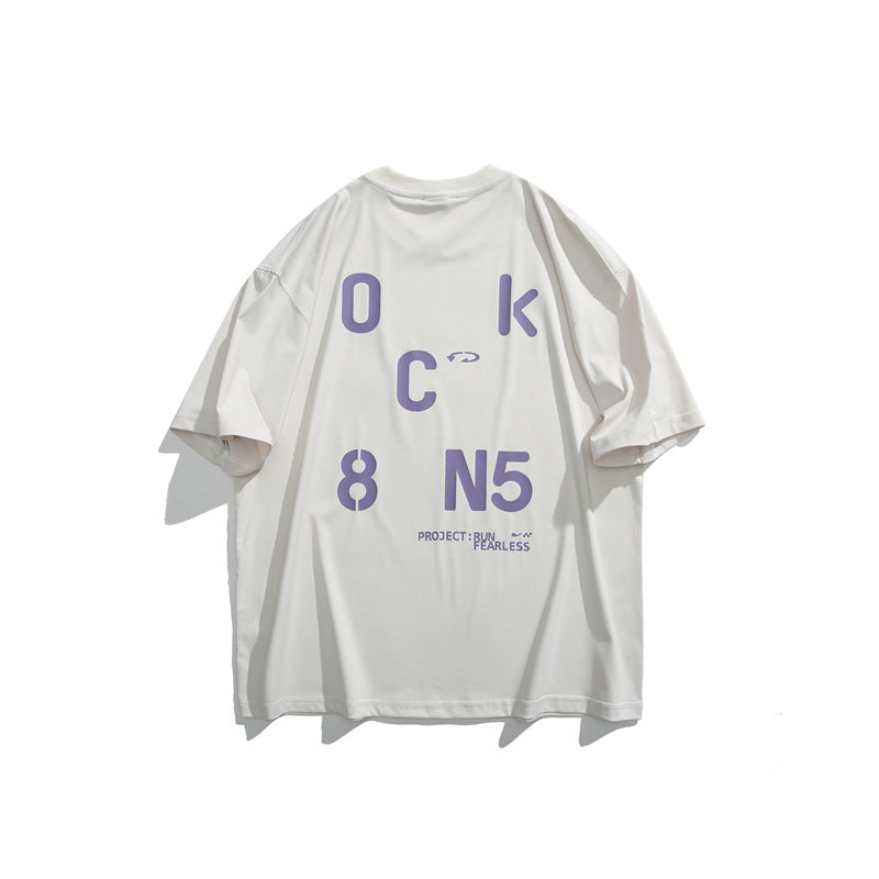 Harajuku Style Letter Printed Loose Fit Shirt