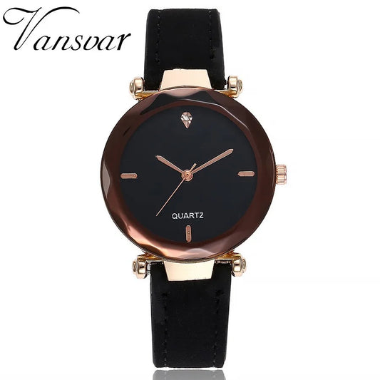 Harajuku Style Women Leather Quartz Watch