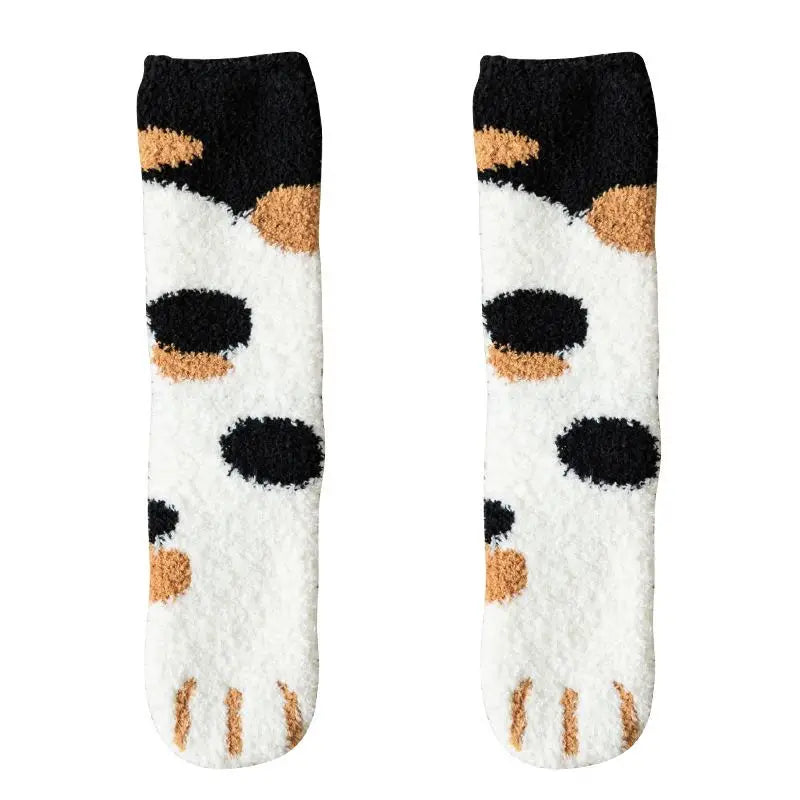 Kawaii Cat Claws Socks - Warm Thick Fleece