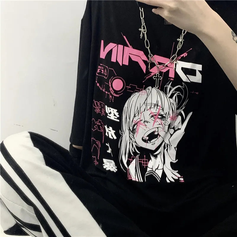 Kawaii Cartoon Harajuku Style Summer Top