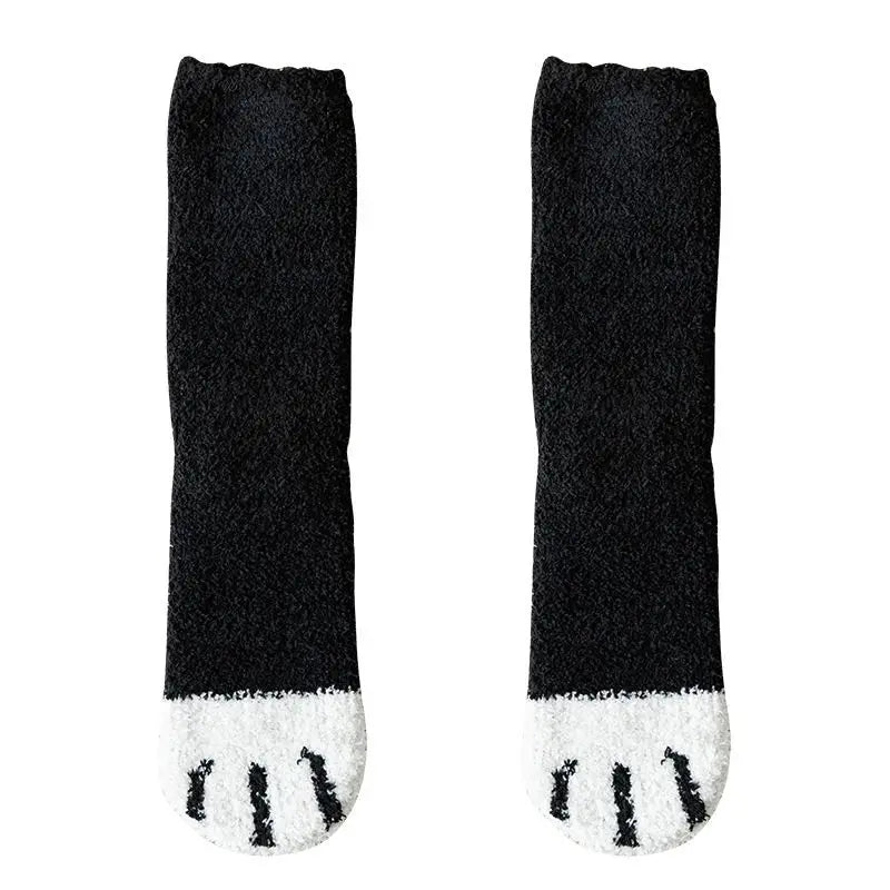 Kawaii Cat Claws Socks - Warm Thick Fleece