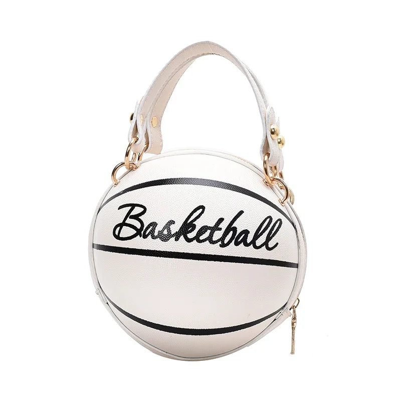 Harajuku Style Crossbody Purse - Soft Leather Basketball Fashion