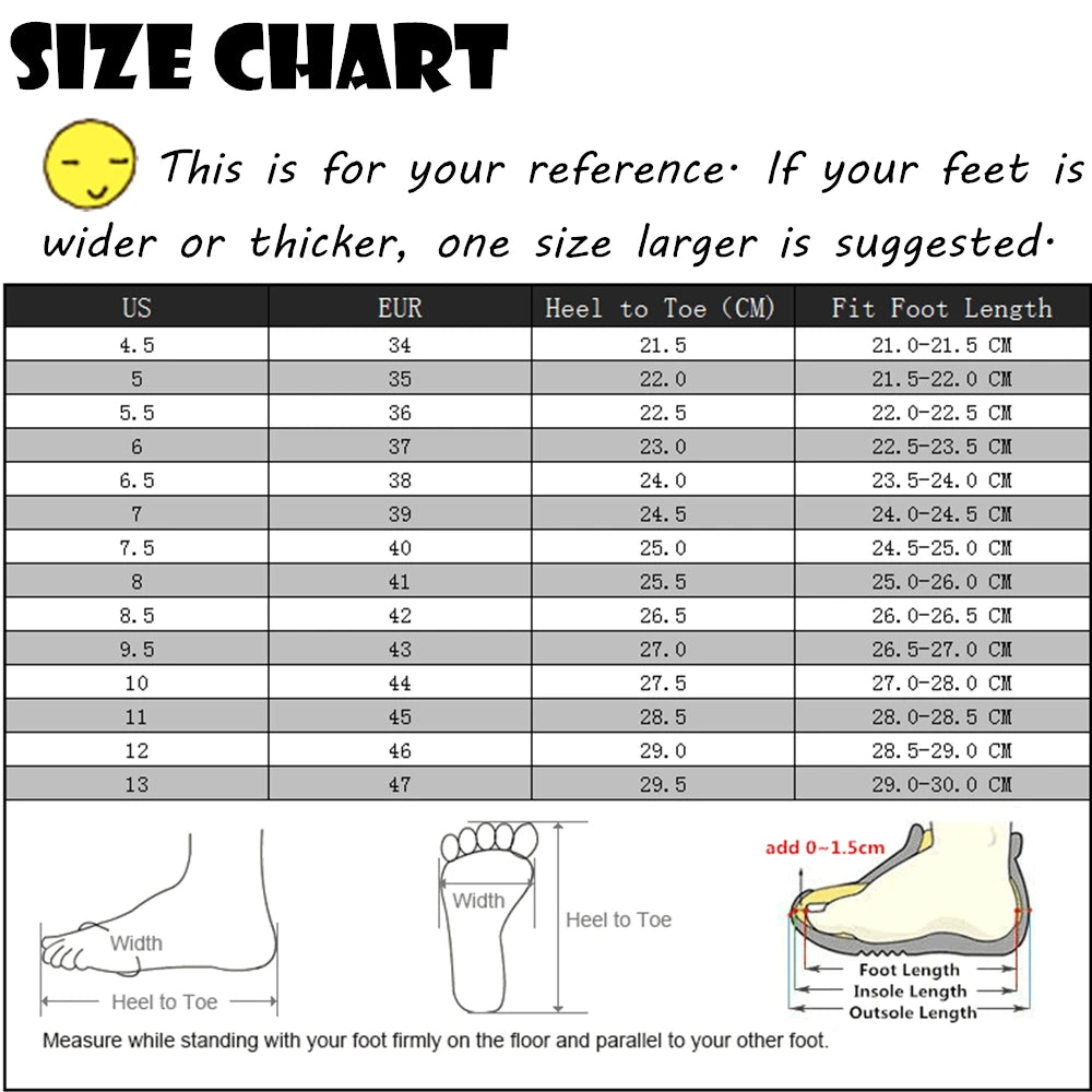Harajuku Style Breathable Walking Sneakers for Men
