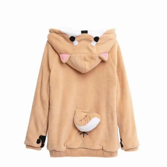 Kawaii Doge Muco Hoodie - Harajuku Style
